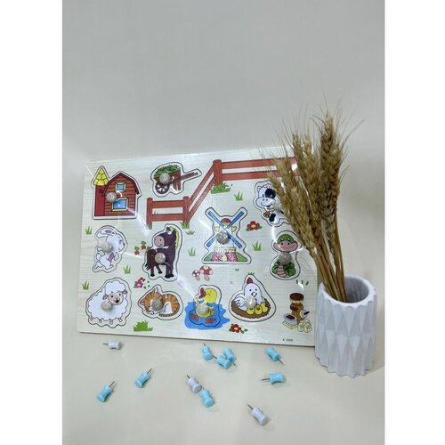 Рамка вкладыш домашние животные на Ферме, рамочка