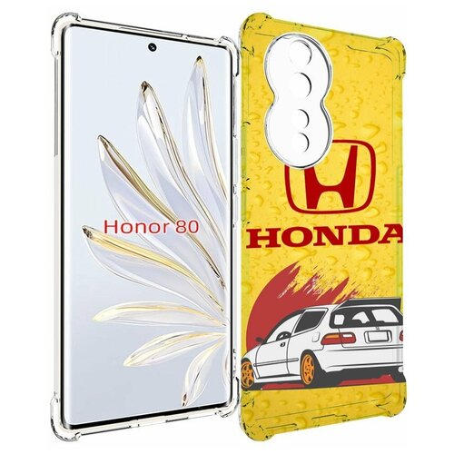 чехол mypads honda motor для asus zenfone 9 ai2202 задняя панель накладка бампер Чехол MyPads honda-motor для Honor 80 задняя-панель-накладка-бампер