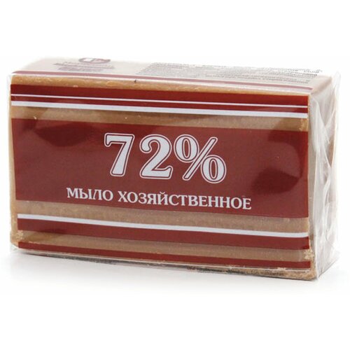 Мыло хозяйственное 72%, 200 г (Меридиан) "Традиционное", в упаковке . Комплект - 4 шт.