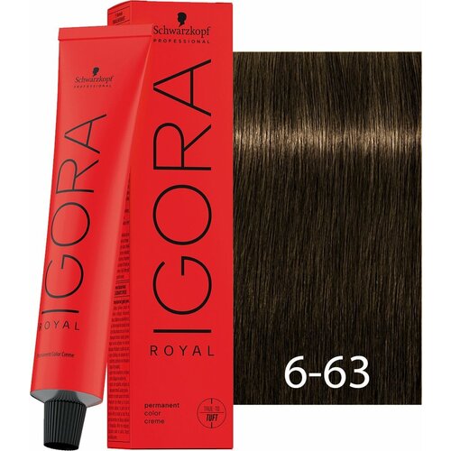 Schwarzkopf Professional Royal крем-краска, 6-63 темный русый шоколадный матовый, 60 мл