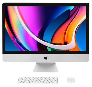 27" Моноблок Apple iMac (Retina 5K, середина 2020 г.) MXWU2RU/A, 5120x2880, Intel Core i5 3.3 ГГц, RAM 8 ГБ, AMD Radeon Pro 5300, MacOS, серебристый