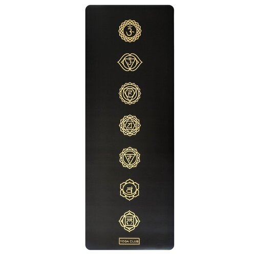 Профессиональный коврик для йоги PRO CHAKRAS GOLD