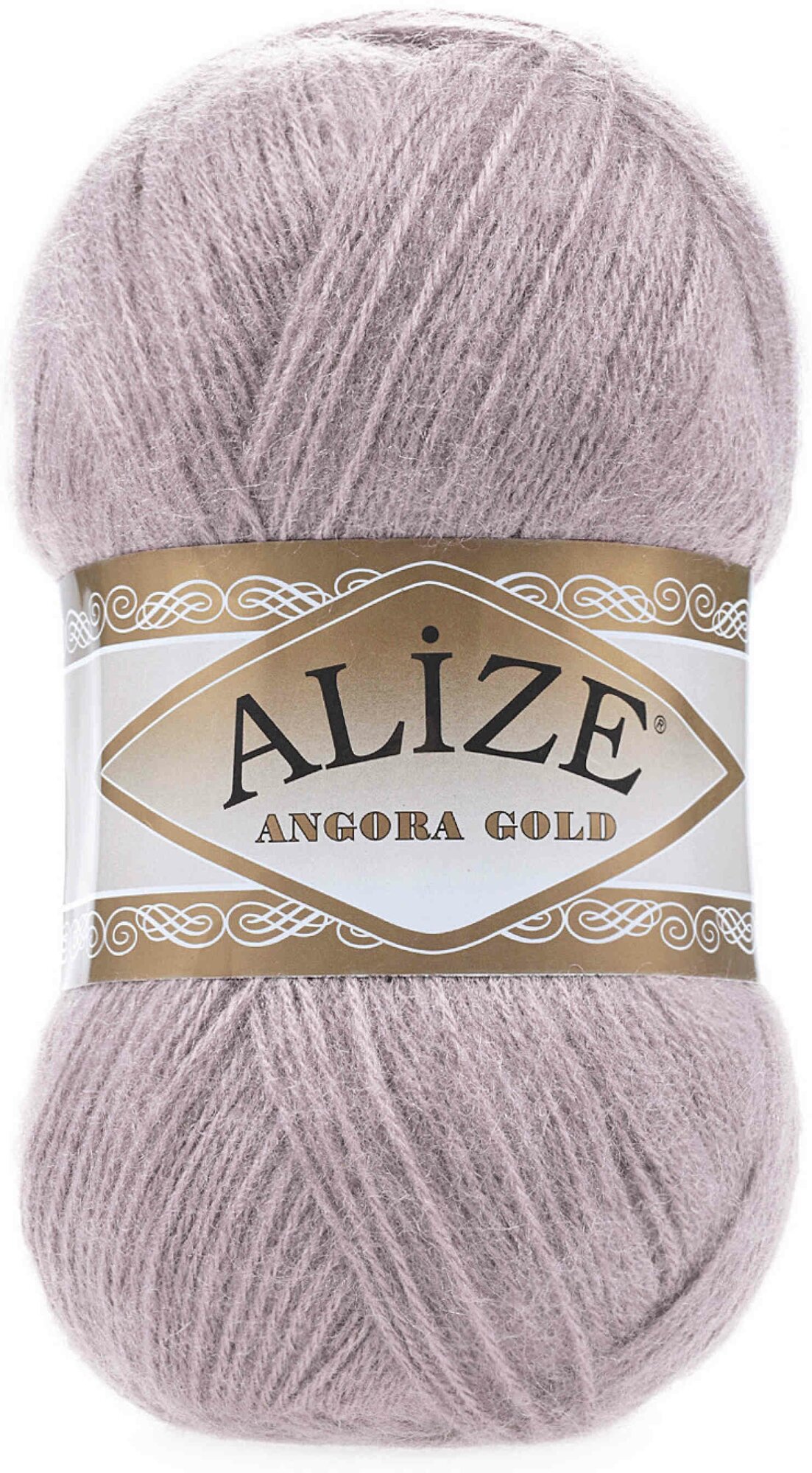 Пряжа Alize Angora Gold серая роза (163), 80%акрил/20%шерсть, 550м, 100г, 1шт
