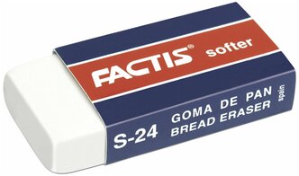 FACTIS Ластик Softer S 24 белый