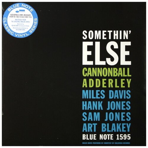 Виниловая пластинка Cannonball Adderley. Somethin' Else (LP) 0602507465551 виниловая пластинка adderley cannonball somethin else