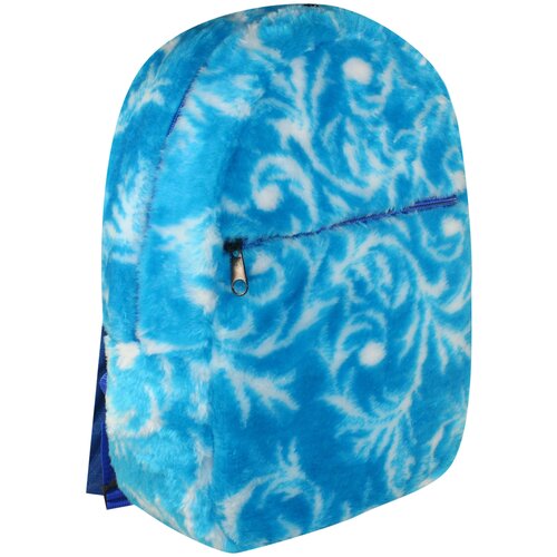 VIVACASE Рюкзак для ноутбука Frosty Pattern 15,6, иск мех, синий (VCN-BSSFF15-blue)