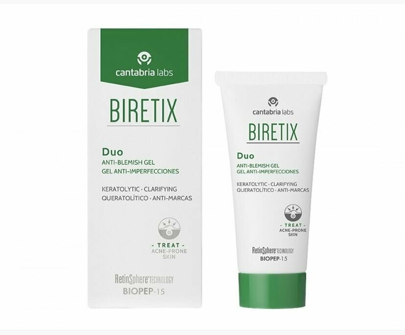 BiRetix Duo Purifying Exfoliant Gel Anti-Blemish Gel Себорегулирующий гель, 30 мл