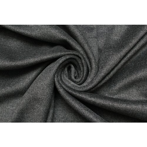 Ткань пальтовая Вalenciaga тёмно-серый меланж, ш146см, 0,5 м