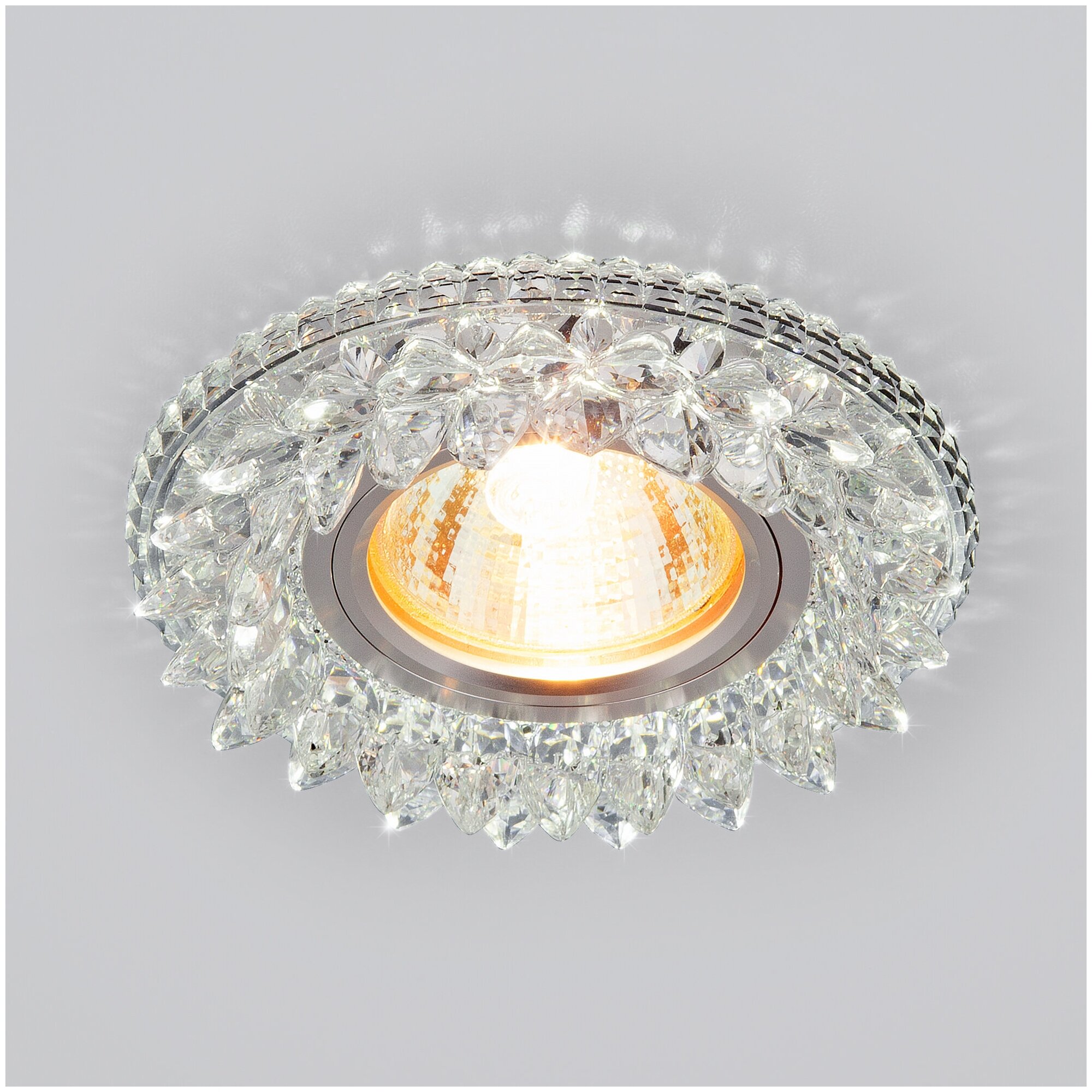 Встраиваемый точечный светильник с LED подсветкой Elektrostandard 2212 MR16 CL прозрачный