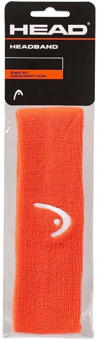 Повязка для большого тенниса HEAD Headband, махровая ткань, цвет оранжевый