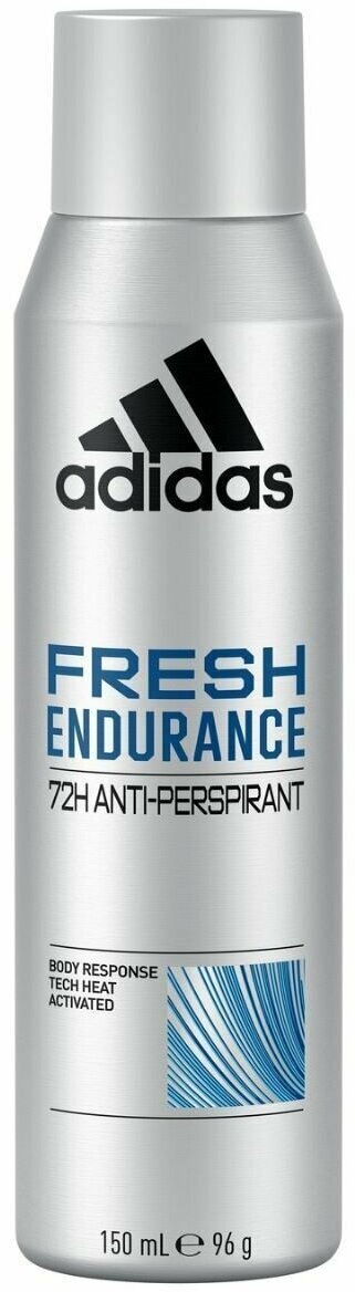 Дезодорант-спрей Adidas Fresh Endurance антиперспирант мужской 72 часа 150 мл (из Финляндии)