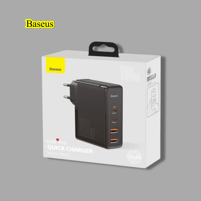 Зарядный комплект Baseus GaN2 Pro Quick Charger 2C+2U