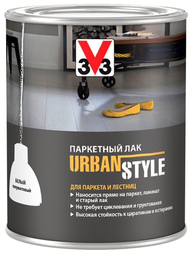 Лак V33 Urban style цвет белый 0.75 л