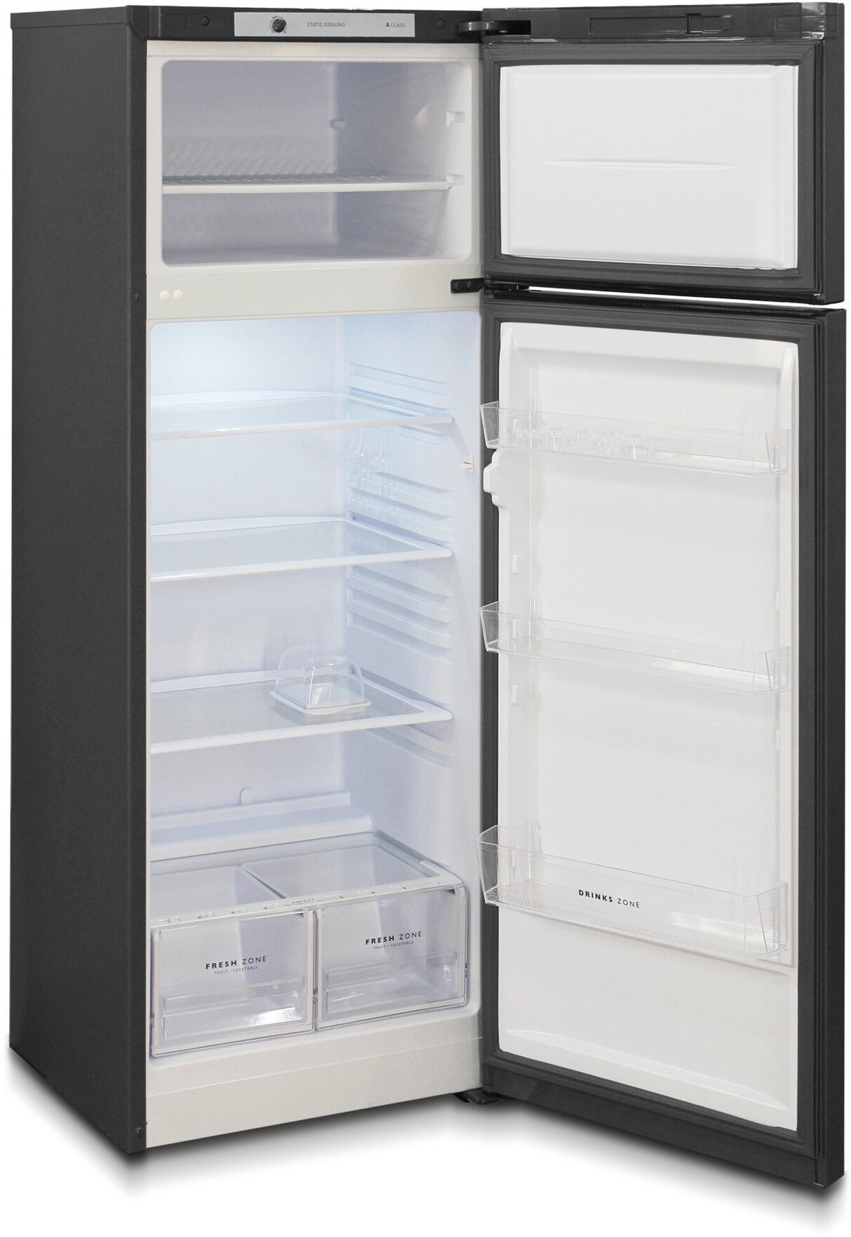 Холодильник двухкамерный Бирюса B-W6035, матовый графит - фотография № 4