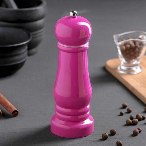 Мельница для специй ручная перцемолка пластиковая 175 см розовый 201₽