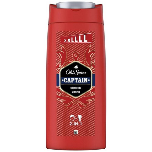 Old Spice / Гель для душа Old Spice Captain 2в1 675мл 3 шт