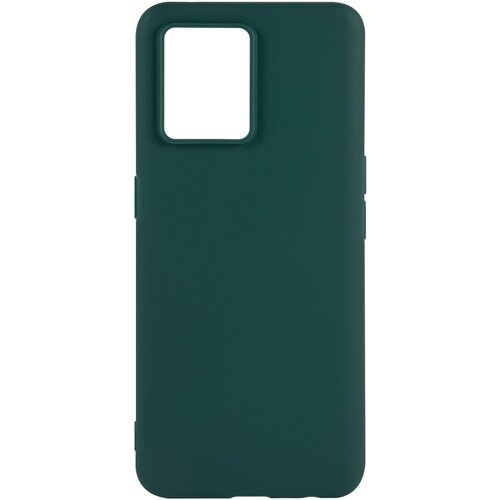 Защитный чехол накладка для смартфона Realme 9/Реалме 9 силиконовый, темно-зеленый защитный чехол для смартфона realme c2 реалме ц2 накладка для смартфона черный