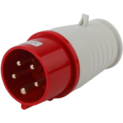 Вилка силовая кабельная эра 3реn 16а 380в ip44 красный 1264₽
