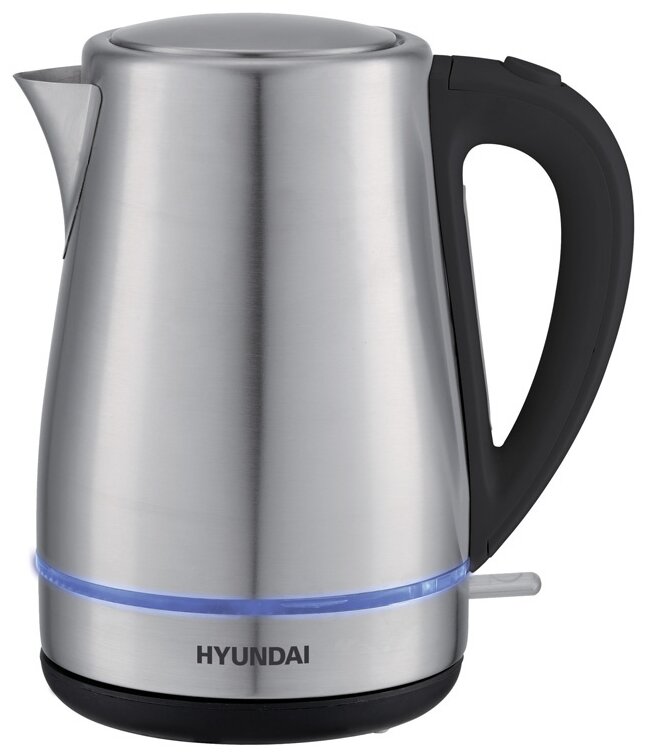 Чайник Hyundai HYK-S3020 1.7л. 2200Вт серебристый матовый/черный (металл)