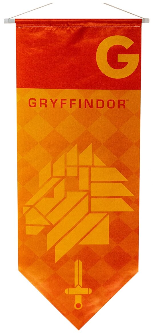 Sihir Dukkani Флаг Гарри Поттер Гриффиндор FLS022, оранжевый - фотография № 1