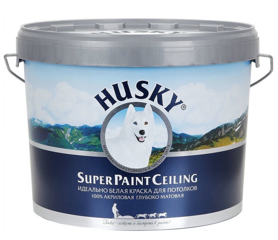 Краска акриловая HUSKY Super Paint Ceiling для потолков