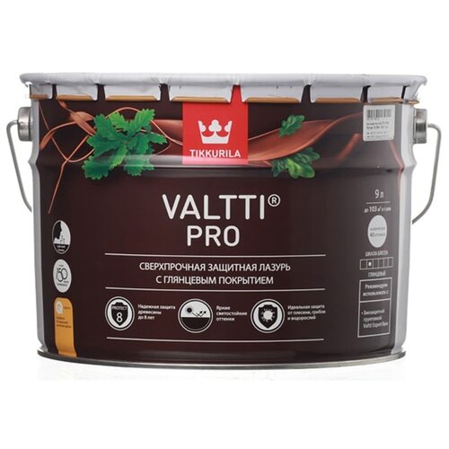 Tikkurila пропитка Valtti Pro, 9 кг, 9 л, орех