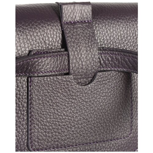 фото Сумка женская натуральная кожа mayger а-дс-285/фиолетовый, модель поясная