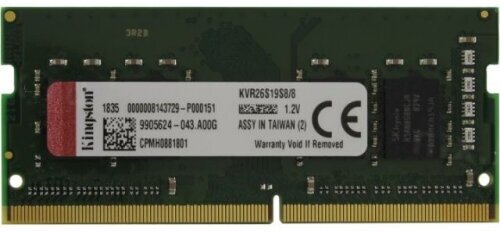 Оперативная память Kingston SO-DIMM DDR4 8Gb 2666MHz pc-21300 (KVR26S19S8/8)