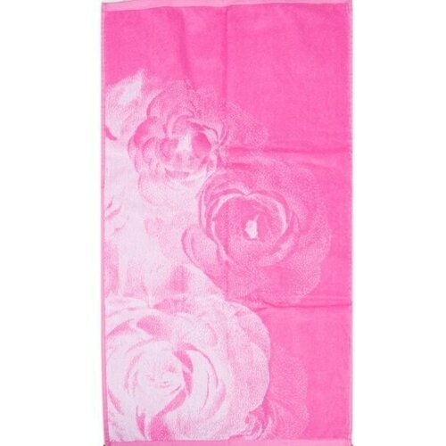 Полотенце банное 67*150 махровое хлопковое двухстороннее удлиненное подарочное Целую роз Беларусь