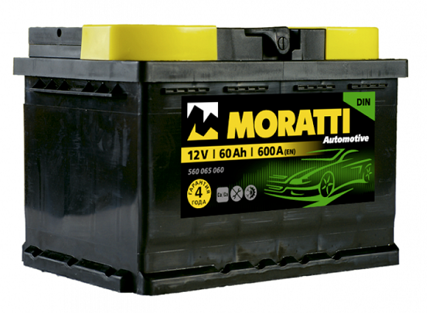 Аккумулятор автомобильный MORATTI 60.0 Ah 600 A пп 242x175x190