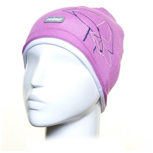 Шапка бини Reima, размер 52, фиолетовый шапка бини reima palat размер 52 розовый фиолетовый