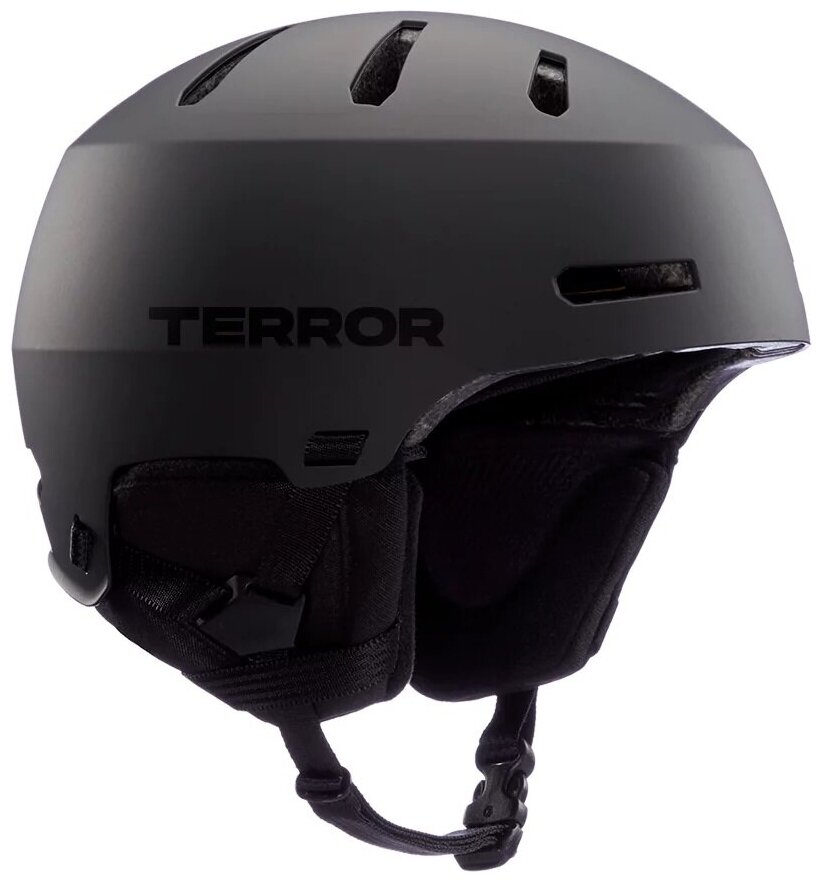 Шлем для сноуборода, горных лыж TERROR SNOW - FREESTYLE Black, размер M (56-59 см)