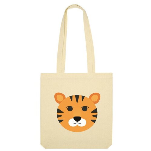 Сумка шоппер Us Basic, бежевый сумка милый тигр зеленый
