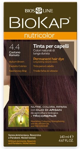 BioKap Краска для волос Золотисто-Коричневый 4.4 140 мл