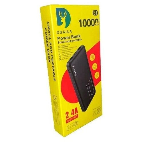 Внешний аккумулятор Power Bank DSAILA B1 10000mAh 2.4A черный