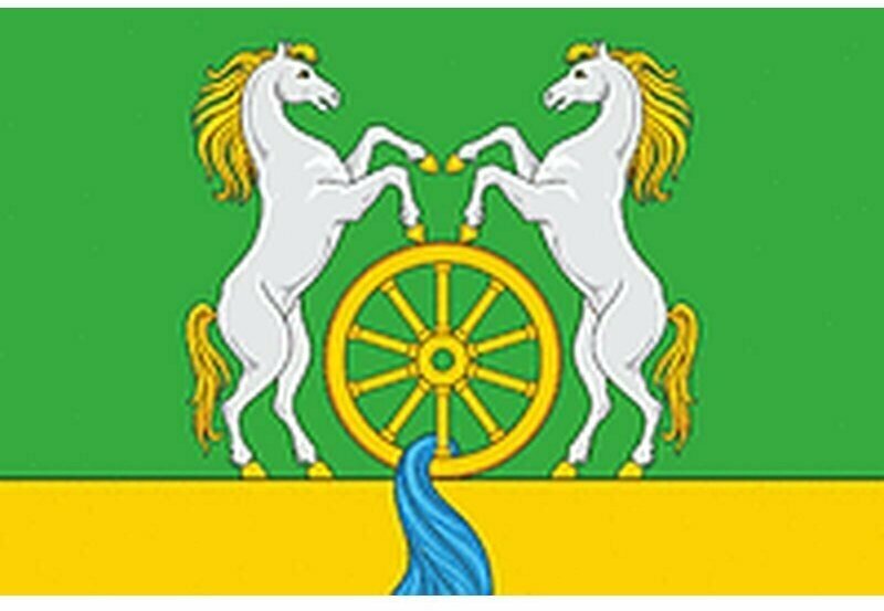 Флаг городского поселения Нижняя Мактама. Размер 135x90 см.