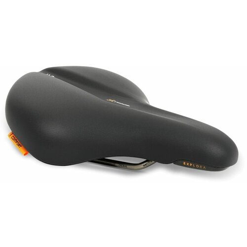 Седло велосипедное Selle Royal Explora Relaxed Black, 250x215 мм, посадка 90 градусов седельная 02 300405 покрышка royalgel большая 226х258мм 264гр selle royal