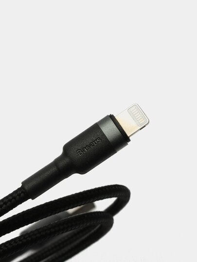 Кабель Baseus Cafule USB - Lightning, 1 м, 1 шт., черный/серый - фотография № 13