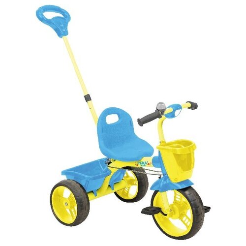 фото Трехколесный велосипед nika вд2, желтый с голубым