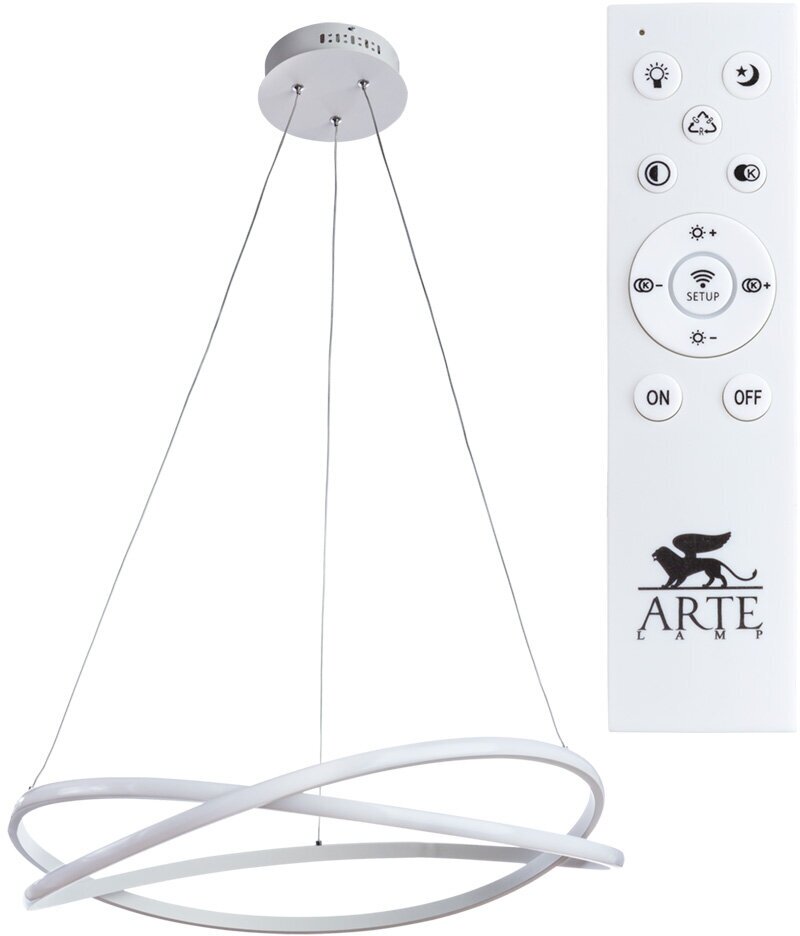 Люстра светодиодная Arte Lamp Swing A2522SP-2WH, 162 Вт, кол-во ламп: 1 шт., цвет: белый