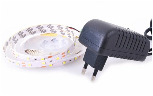 Комплект со светодиодной лентой SMD 2835 (60 LED Белая) с блоком питания