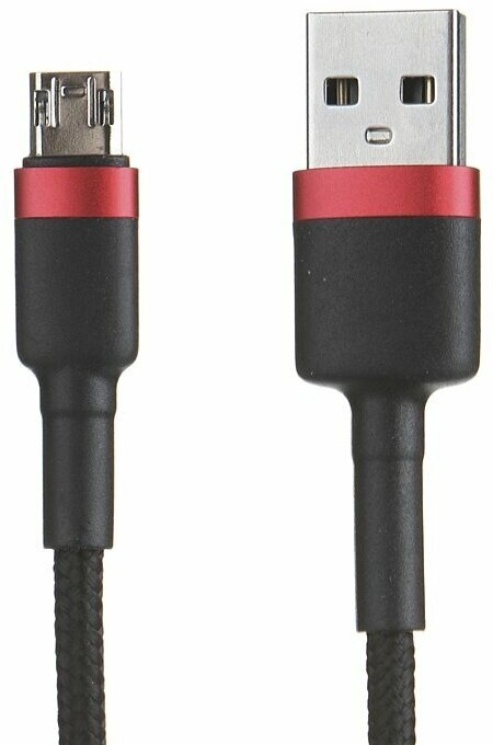 Аксессуар Baseus Cafule Cable USB - MicroUSB 2.4A 1m Red-Black CAMKLF-B91