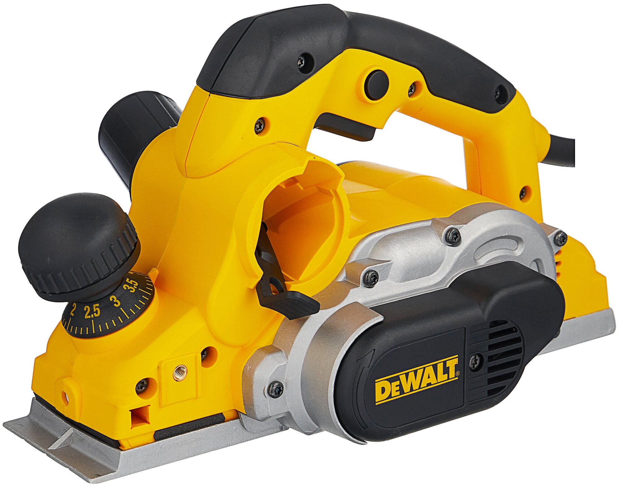 Сетевой электрорубанок DeWALT D26500K, 1050 Вт желтый/черный