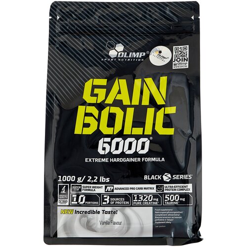 фото Гейнер olimp sport nutrition gain bolic 6000, 1000 г, ваниль