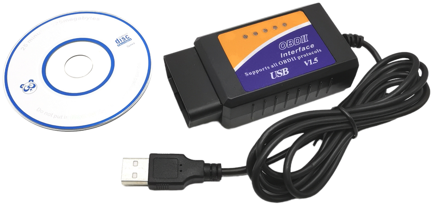 Програмный сканер Автосканер USB OBD чтение сброс ошибок бортового компьютераELM327 OBD PIC25K80 Interface PC