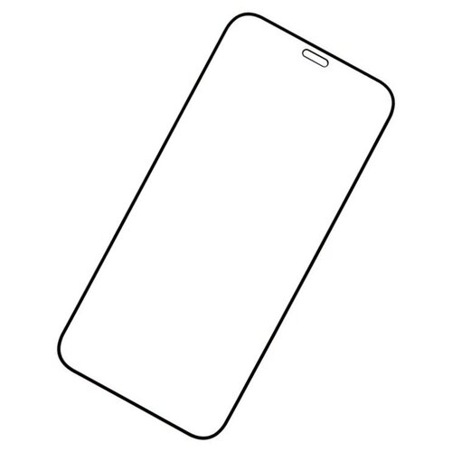 Защитное стекло Full Glue Premium Krutoff для Apple iPhone 12 Mini, черный