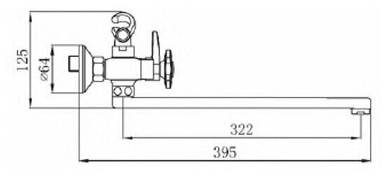 Смеситель для ванны ТМ РМС SL115-140E - фотография № 11