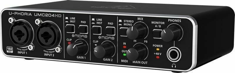 Behringer UMC204HD USB интерфейс