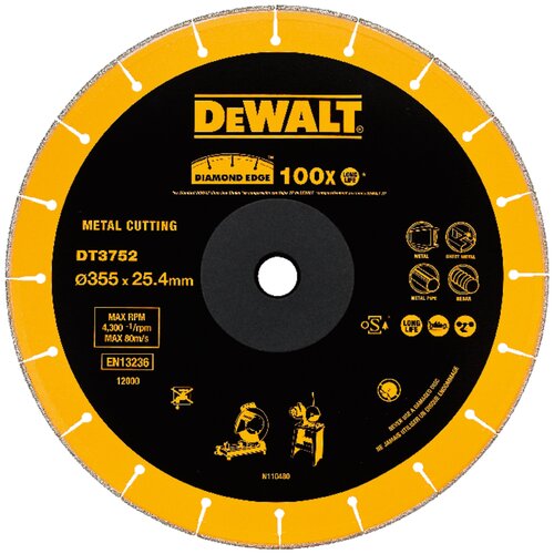 Диск алмазный отрезной DeWALT DT3752, 355 мм 1 шт.