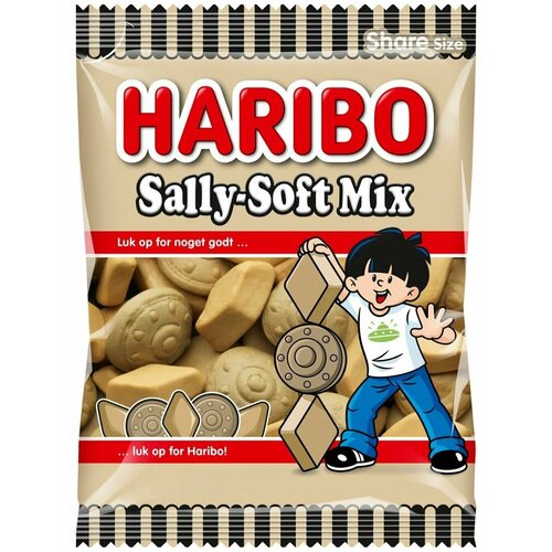 Мармелад со вкусом лакрицы и солодки Haribo Sally-Soft Mix 100 г (Из Финляндии)